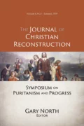 JCR Vol. 06 No. 01: Symposium on Puritanism and Progress