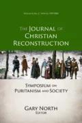 JCR Vol. 06 No. 02: ​Symposium on Puritanism and Society